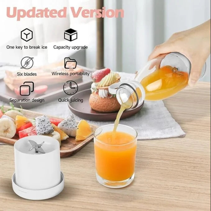 Portable Blender – USB Rechargeable Mini Juicer for Fresh Juice & Smoothies