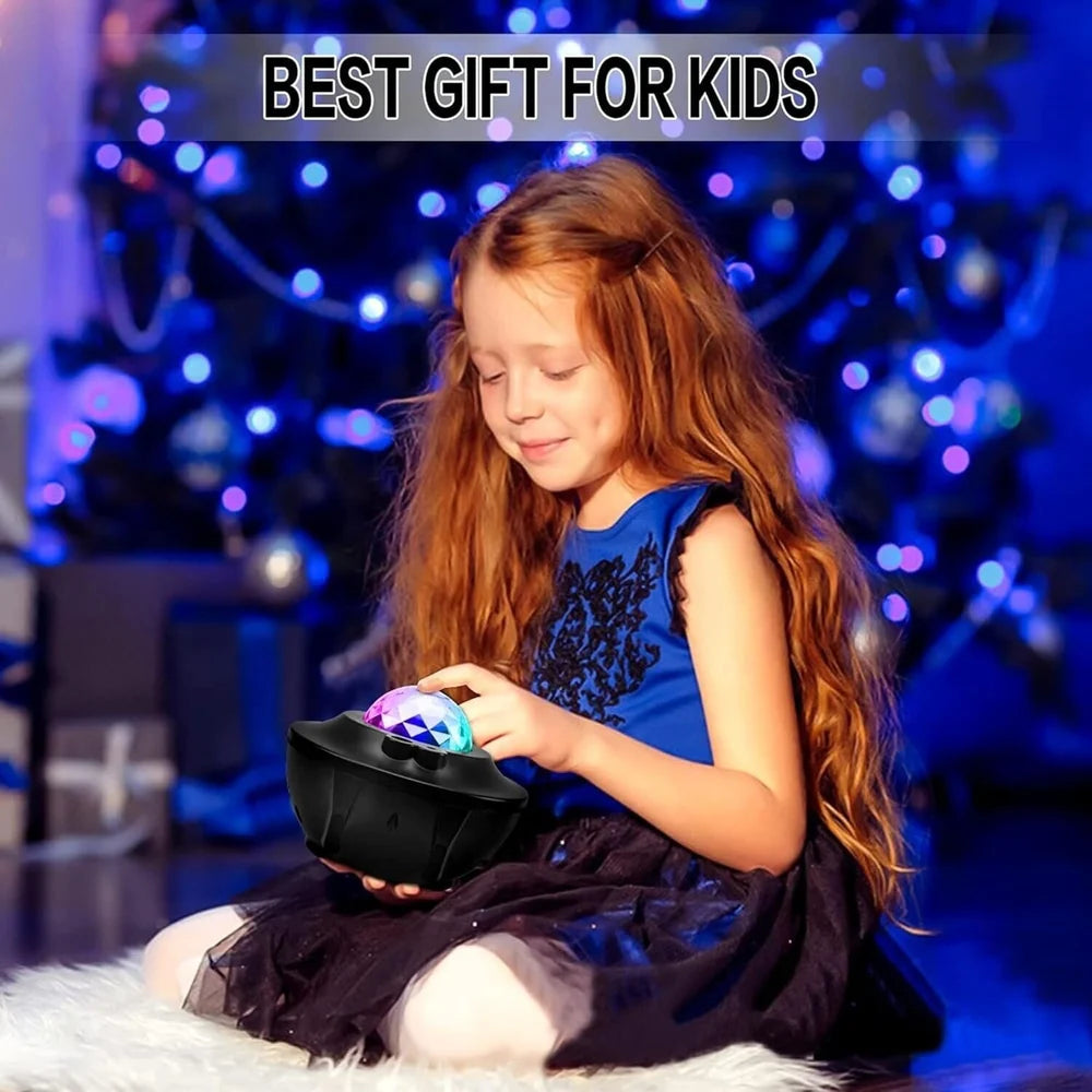Star Galaxy Projector Lamp – Starry Sky Night Light with Bluetooth Speaker